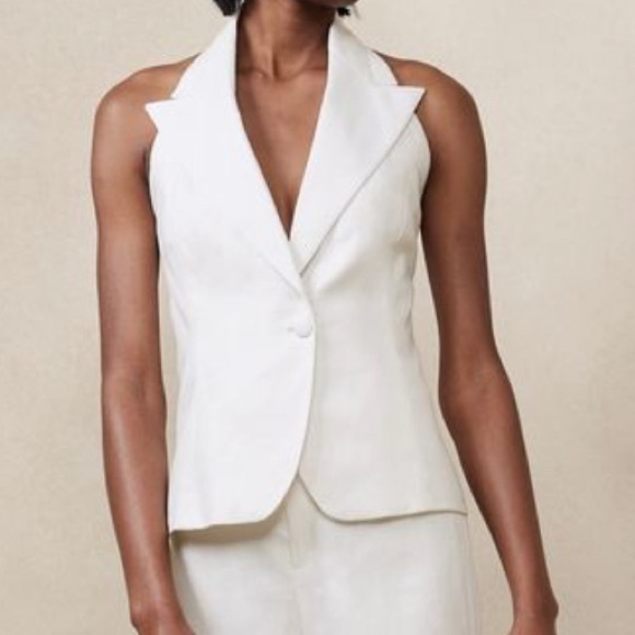 Banana Republic Linen Tuxedo Vest - Picture 9 of 10